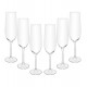 Jogo 6 Tacas 270ml Para Champanhe Crex Cristal Ecológico